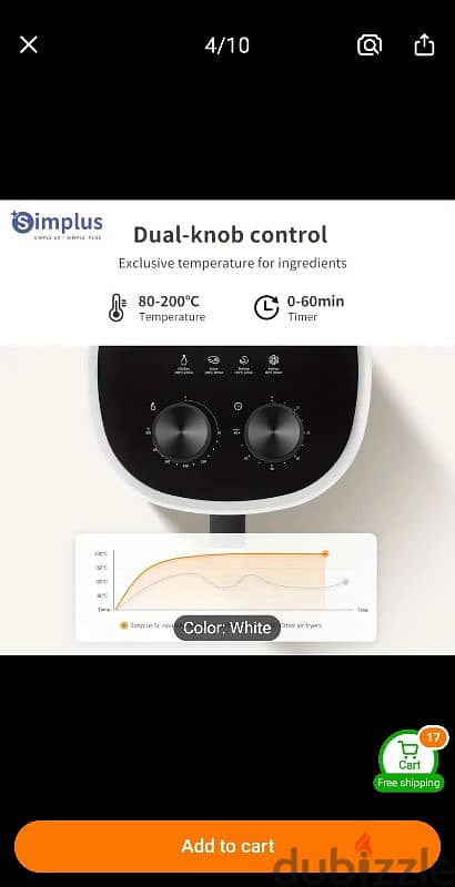 Air Fryer Simpulus 4.5 litres 5