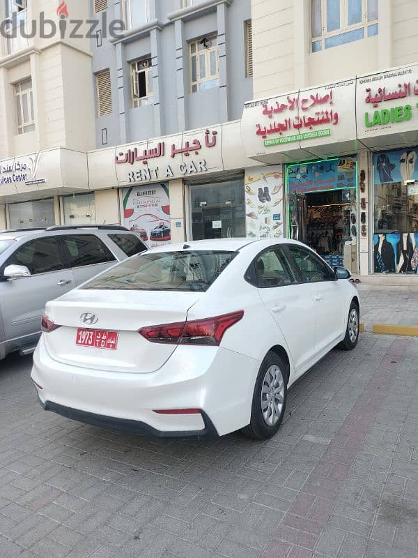 Hyundai Accent 2020 model for Rent in very Good Conditio اكسنت للايجار 5