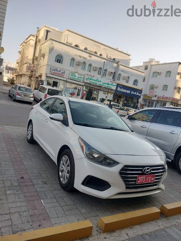 Hyundai Accent 2020 model for Rent in very Good Conditio اكسنت للايجار 7