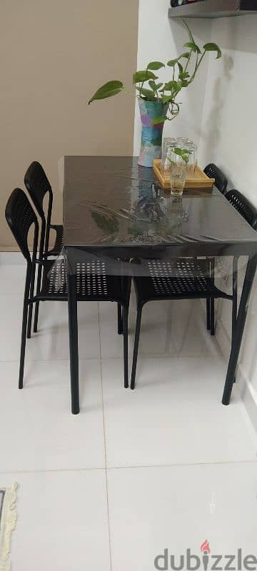 IKEA dinner table and chair 1