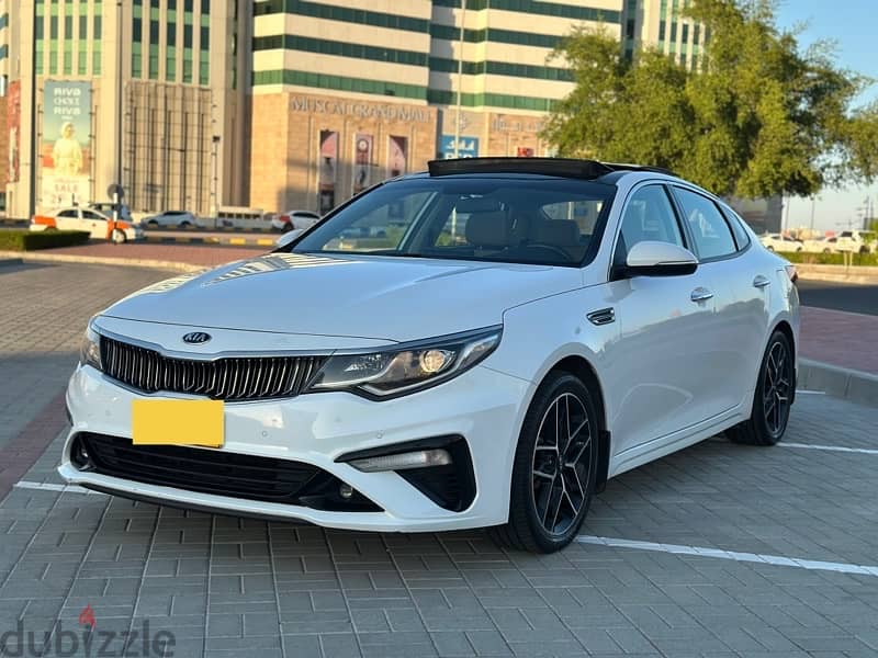 Kia Optima 2019 Oman car 2.4 full options Wakala service 0