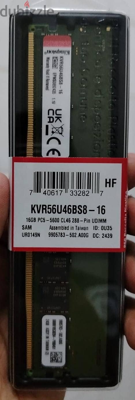 Kingston 16gb ram ddr5 for desktopPC 0