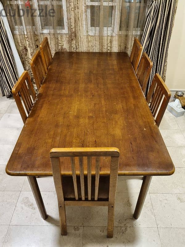 Dining Table & Showcase (Good Condition) 0