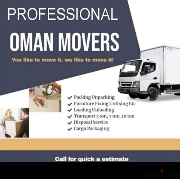 Movers & Packers House shifting office shifting transport service oman 0