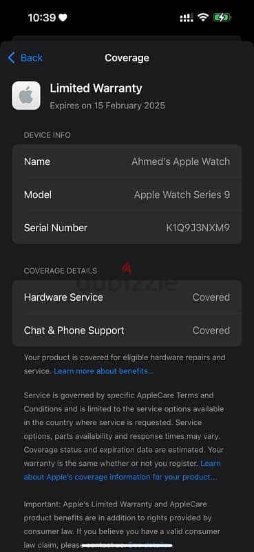 Apple Watch s9 45mm blue colour 1