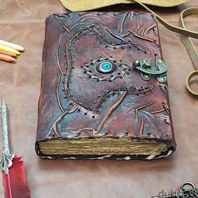 Hocus Pocus Journal, Vintage Leather Journal, Leather Journal