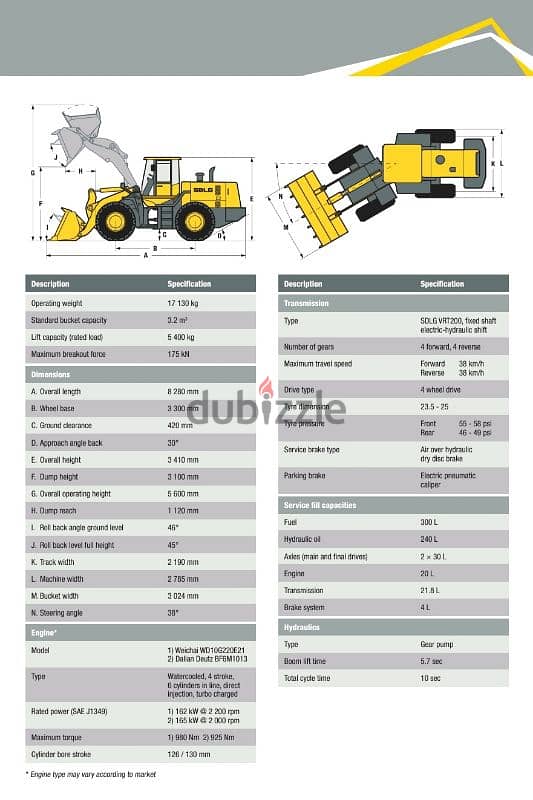 Brand new SDLG Wheeled loaders 1