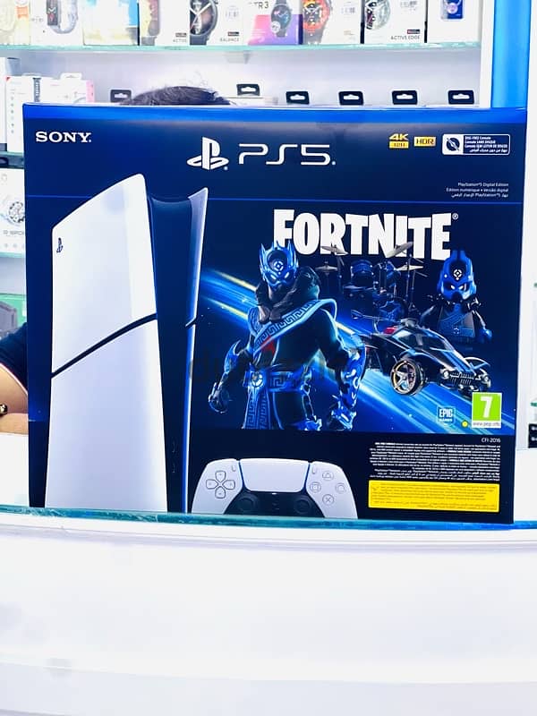 PS5 playstation slim digital console with fortnight bundle 1TB 1