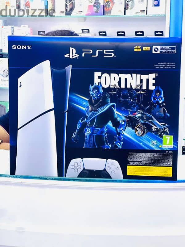 PS5 Playstation slim 1tb digital console fortnite bundle 0