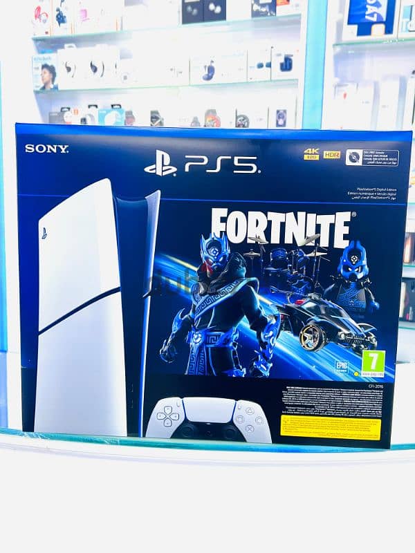 PS5 Playstation slim 1tb digital console fortnite bundle 1