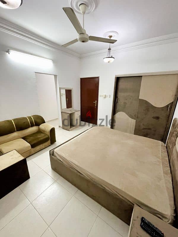 Studio bedroom with private bathroom and kitchen furnished Al-Azaiba 1