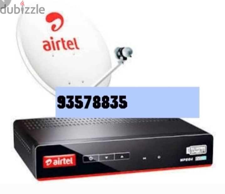 satellite dish nileset arabset airtel dishtv mantines and fixing 0