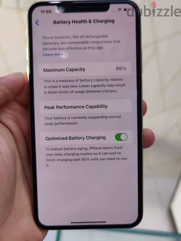 IP Xs Max 256GB Good Condition  Battery Health 89% 6
