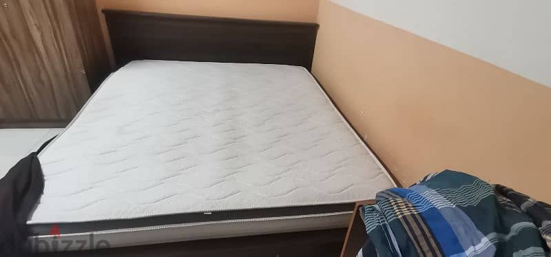 King size cot and bed for sale 1