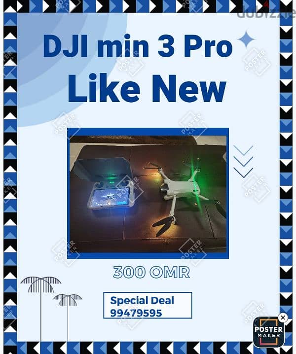 For Sale: High-Quality Drone DJI min 3 Pro Package 0