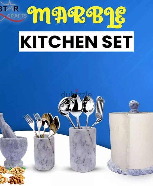 Marble Kitchen items 4