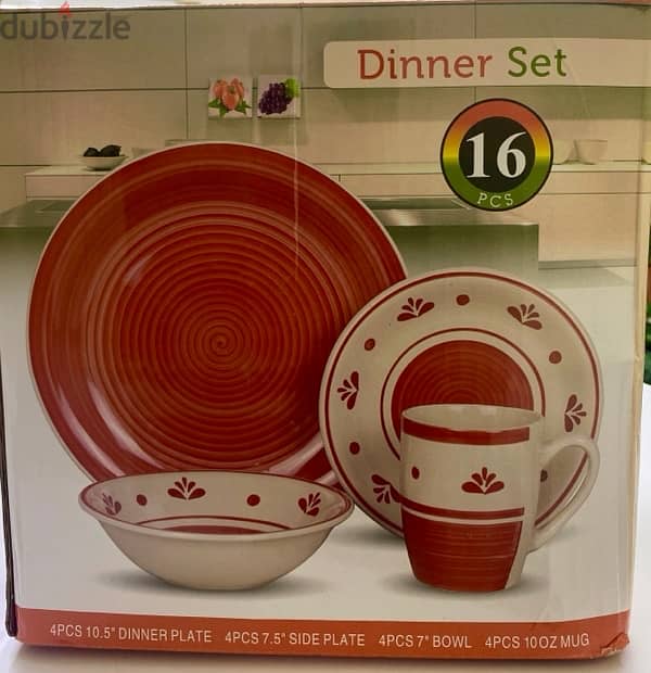 Dinner Set 16 Pcs new Only 5 rial 4