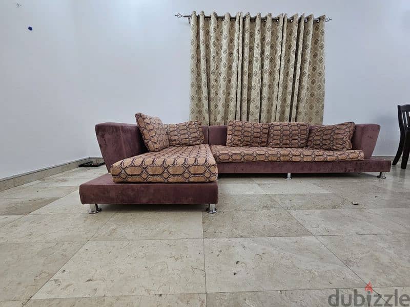 L Shaped Sofa With Small Center Table For Sale 1