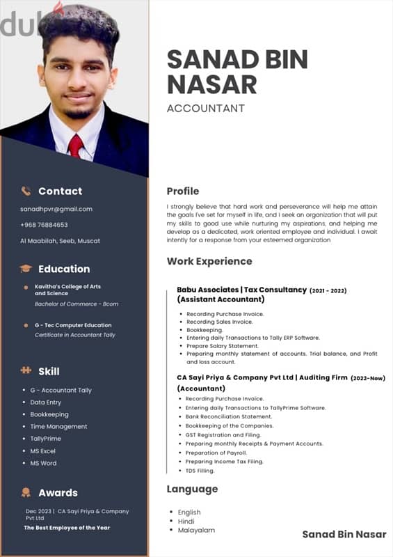 Looking for a job Accountant / Office work 0