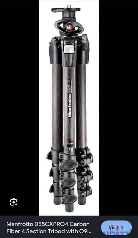 Manfrotto 055CXPRO4 Carbon Fibre tripod with Ball head 5