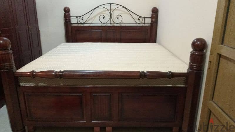 for. sale. bed. mattress table  set 5