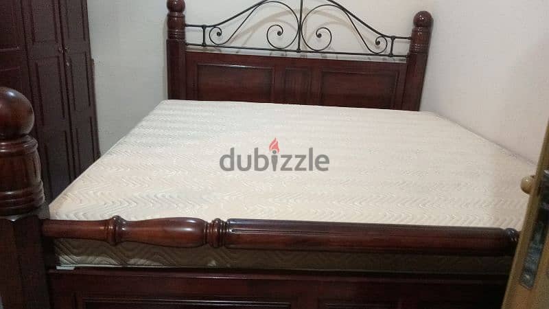 for. sale. bed. mattress table  set 7