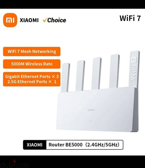 راوتر شاومي اصلي شبه جديد بتقنيه وايفاي 7 و مدى اسطوري  /xiaomi router 2