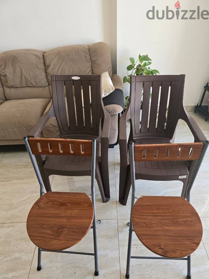 3 Tables and 4 chairs for sale - Expat leaving Oman 1