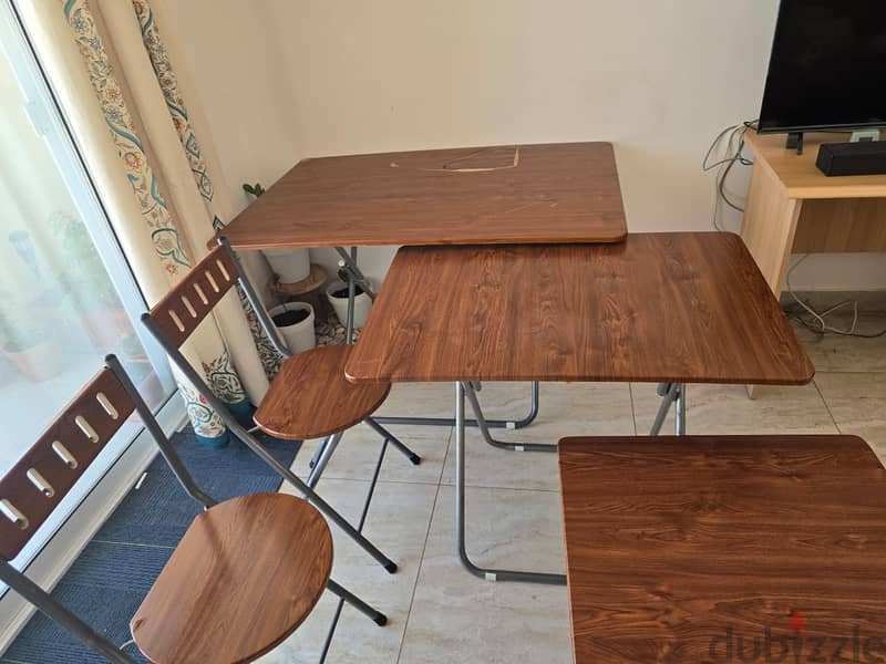 3 Tables and 4 chairs for sale - Expat leaving Oman 2