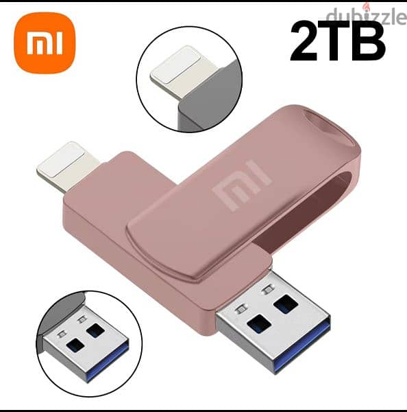 Xiaomi 2 in 1 iphone + Usb Flash drive [2tb] Two tera bite. 1