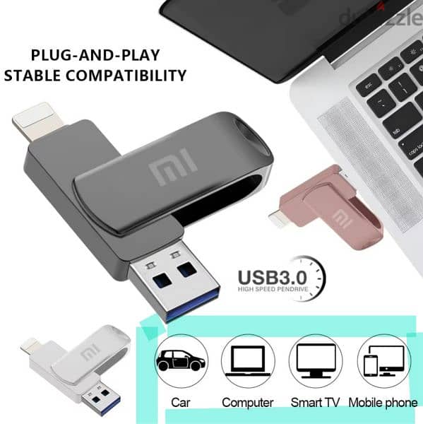 Xiaomi 2 in 1 iphone + Usb Flash drive [2tb] Two tera bite. 2