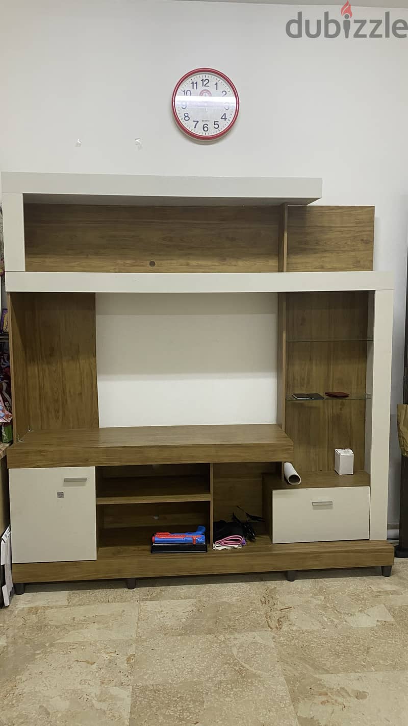 TV Wall unit up to 55 inch television with drawers/shelf 0