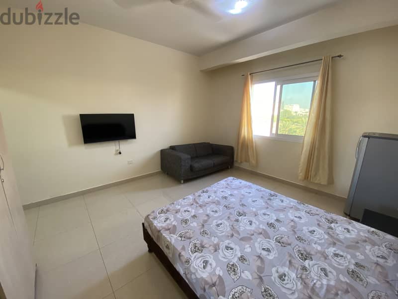 FULLY FURNISHED spacious room with attached bathroom in Al Ghubra 3