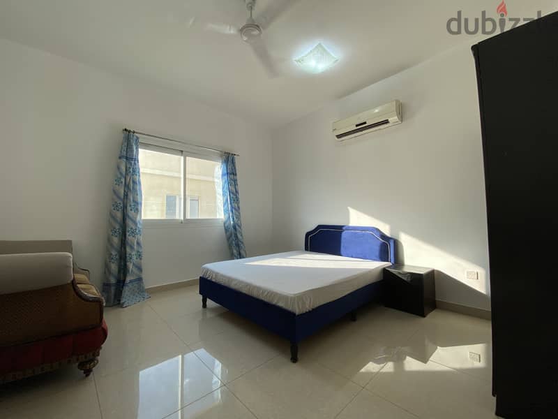 Neat and clean spacious Furnished Room + attached toilet in Al Ghubra 0