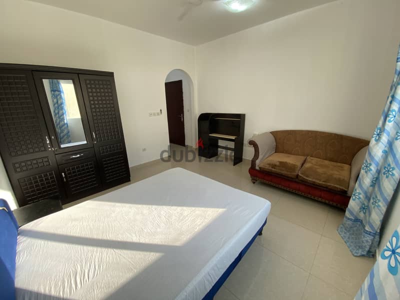 Neat and clean spacious Furnished Room + attached toilet in Al Ghubra 2