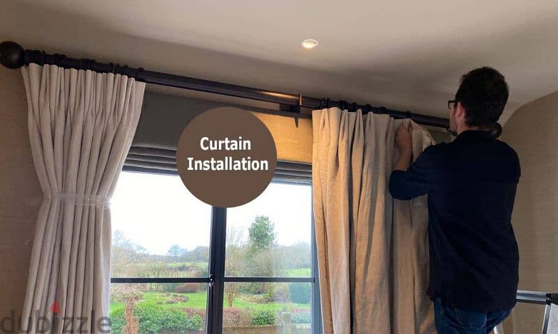 curtains and frame clock photo tv stand installation service 0