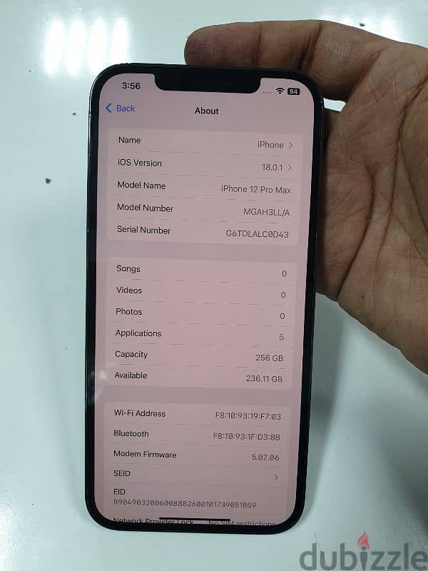 iphone 12 pro max 256gb 88% battery 3