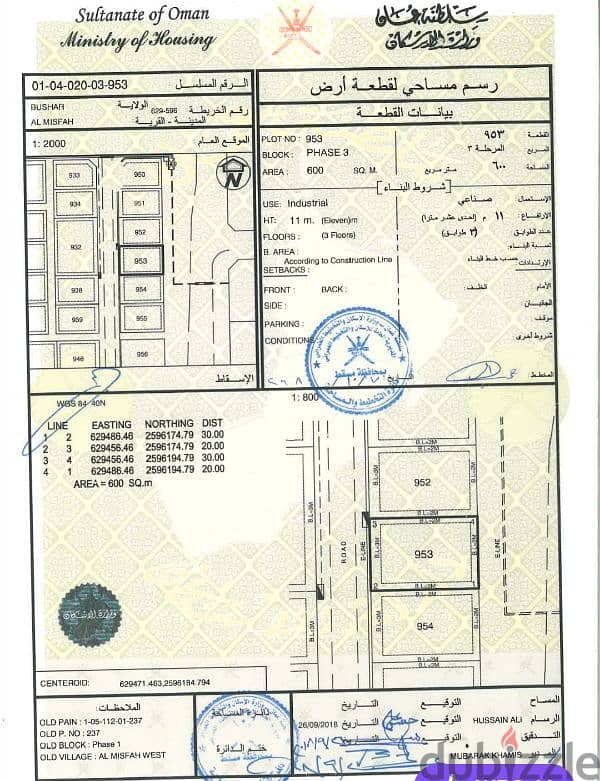 Idustrial land for sale. . أرض صناعي للببع 0