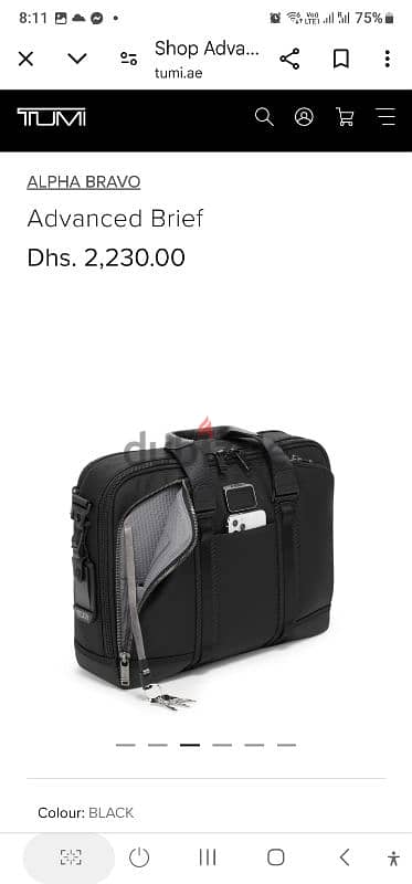 Tumi original  laptop bag  Dubai 1