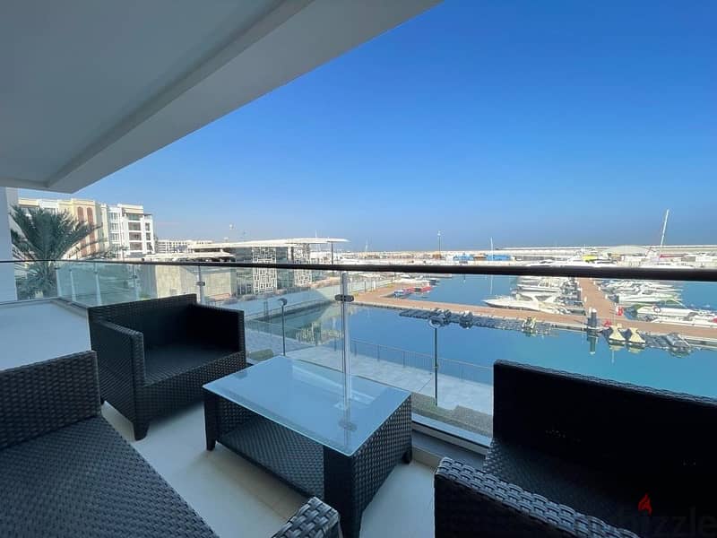 Fully Furnished 2 Bedrooms Apartment at Al Mouj Marsa Marina View 0