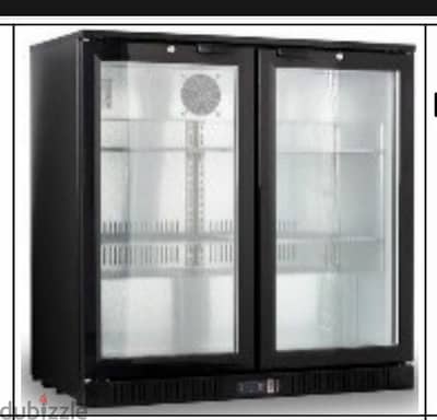 bar cooler double door