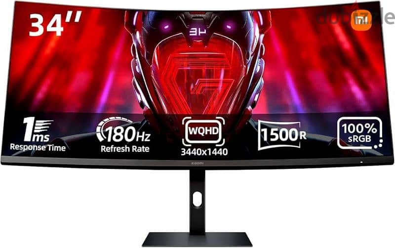 Xiaomi Curved Gaming Monitor 34-inch 180Hz High Reshed Rate 1ms Fast 1