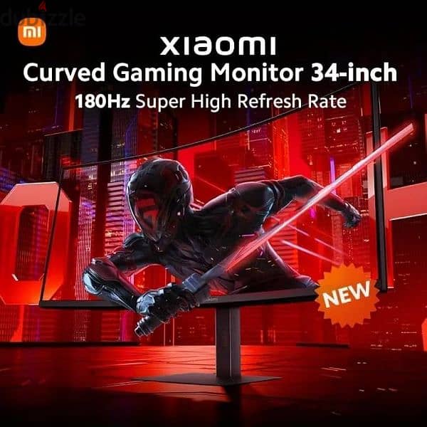 Xiaomi Curved Gaming Monitor 34-inch 180Hz High Reshed Rate 1ms Fast 2