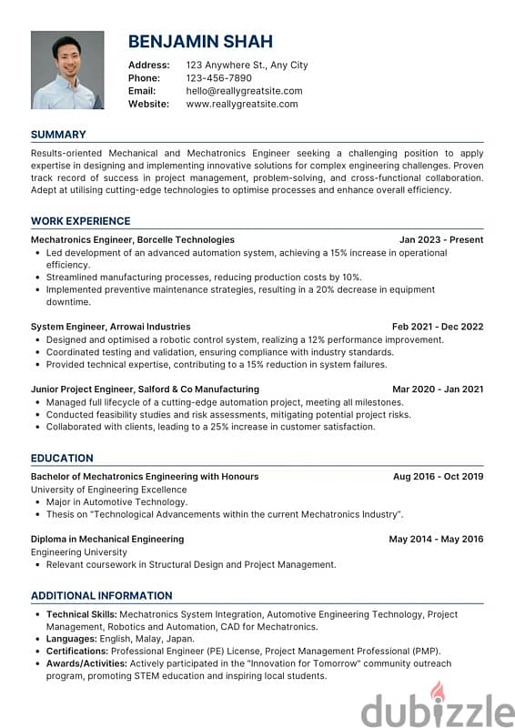 designing professional CV 0