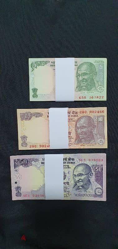 Indian Rupees Incomplete Mini Bundles Serial UNC CRISP 0