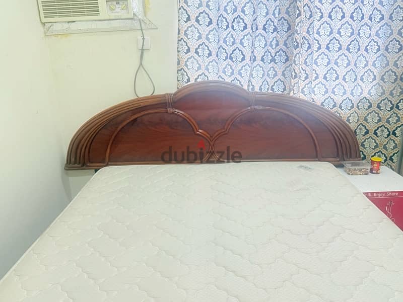 Double Bed With mattress Very good condition like new 3