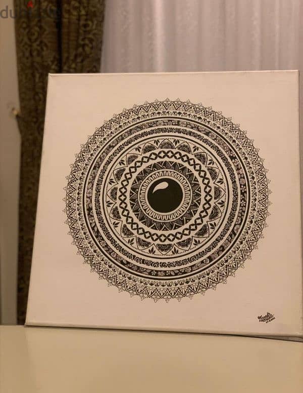 customized mandala painting by me  _zeearts_ 0