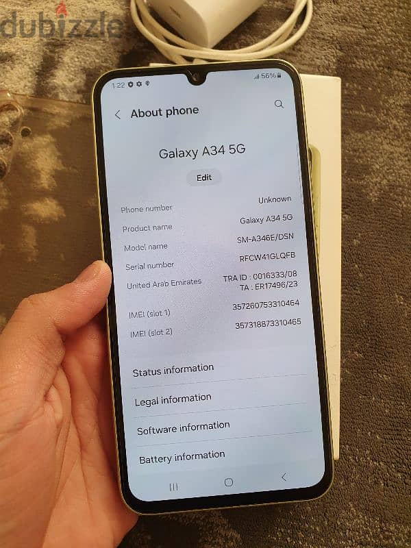 Samsung a34 5g 128gb 8gb almost new condition 5