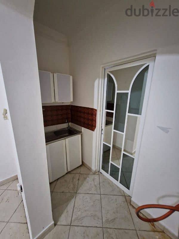 Studio, bedroom, private bathroom, kitchen, unfurnished, Al-Ghubra 3