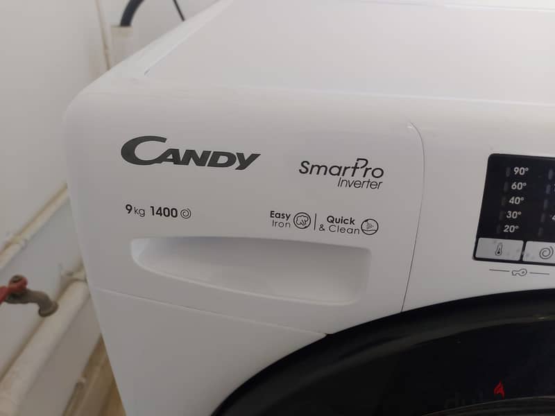 Candy Front Loading 9 kg (1 year old, warrantee,  like new) - Italian 2